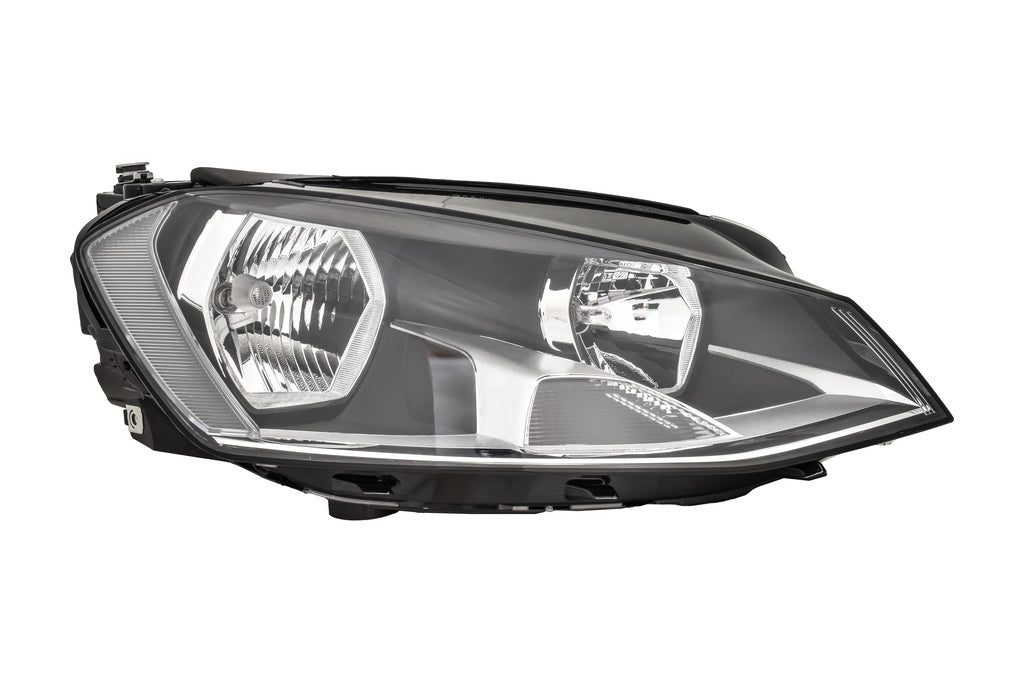 Proiettore Destro H7+h15-Elettrico-Con Motore-Nero Per Volkswagen Golf 7 (VG4004905)