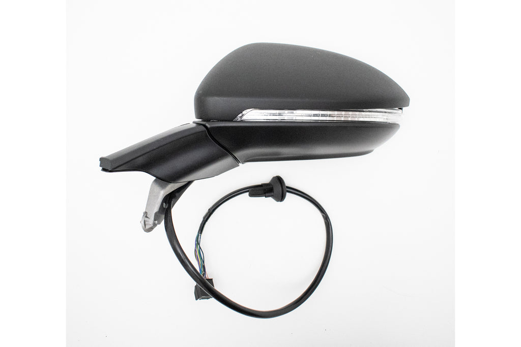 Retrovisore Sinistro-Elettrico-Nero-Termico-Chiudibile-Con Fanale-Con Memoria-Con Luce Cortesia-Convesso-13 Pins Per Volkswagen Golf 7 (VG4007314)