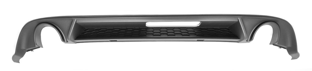 Spoiler Paraurti Posteriore-Nero-Goffrato-Con Scarico Singolo A Destra E A Sinistra Per Volkswagen Golf 7.5 Gti/gtd (VG4081851)