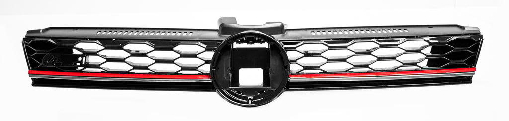 Griglia Radiatore-Nera-Con Modanatura Rossa Per Volkswagen Golf 7.5 Gti/gtd (VG4082001)
