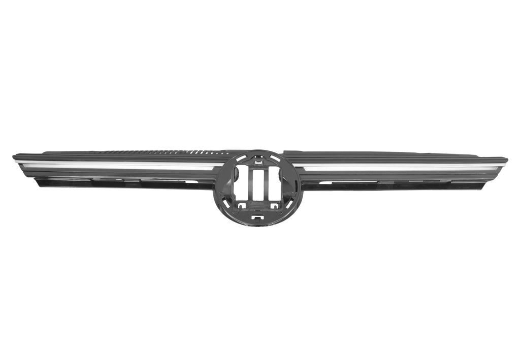 Griglia Radiatore-Nera-Lucida-Con Modanatura Cromata-Con Luci-Led Per Volkswagen Golf Viii (VG4102011)