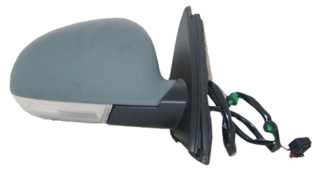 Retrovisore Destro-Elettrico-Termico-Con Primer-Con Fanale-Convesso Per Volkswagen Jetta Golf Variant (VG5207323)