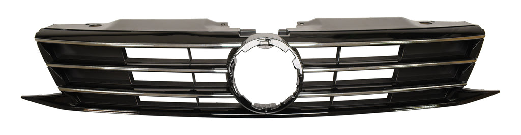 Griglia Radiatore-Nera-Lucida-Con Modanatura Cromata Per Volkswagen Jetta (a6) (VG5242011)