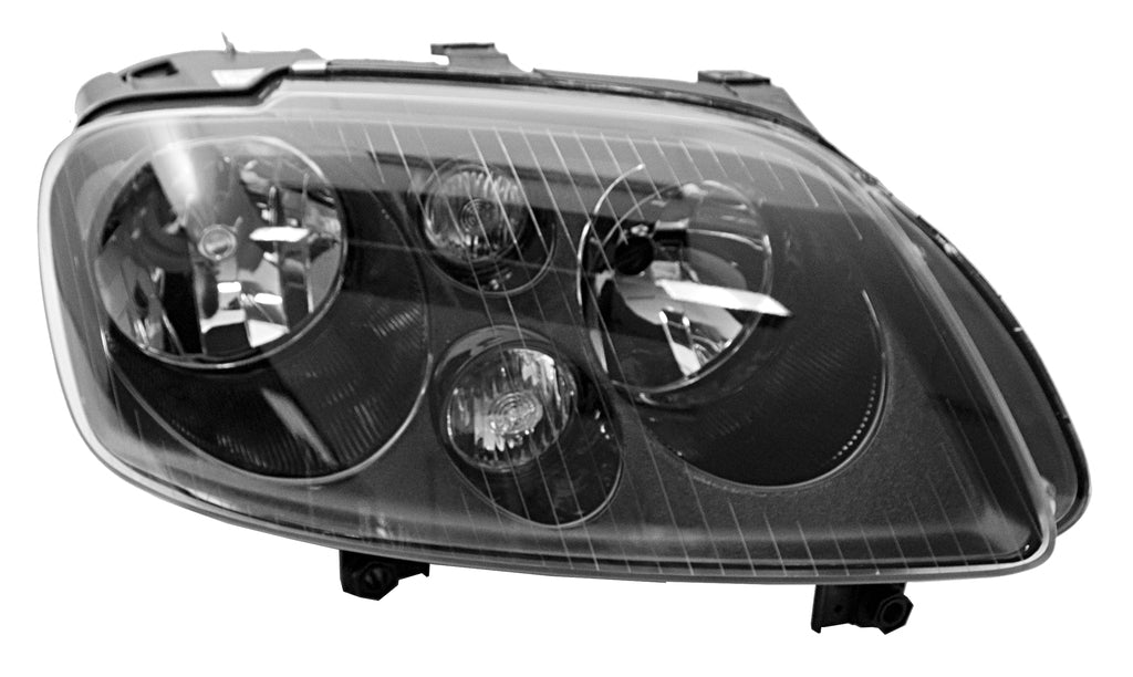 Proiettore Destro H7+h7-Elettrico-Con Motore-Nero Per Volkswagen Touran (VG7154905)