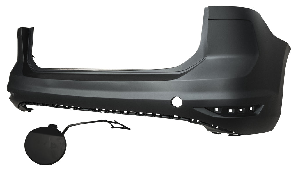 Paraurti Posteriore-Con Primer-Con Tappo Copri Gancio-Con Tracce Pdc E Park Assist Per Volkswagen Touran (VG7211051)