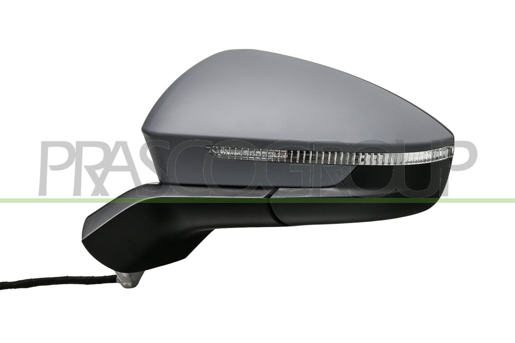 Specchietto Retrovisore Sinistro Elettrico con Primer Termico Chiudibile con Fanale con Luce Cortesia Asferico 9 Pins Per Volkswagen Id.4 dal 2020 (VG7607324)