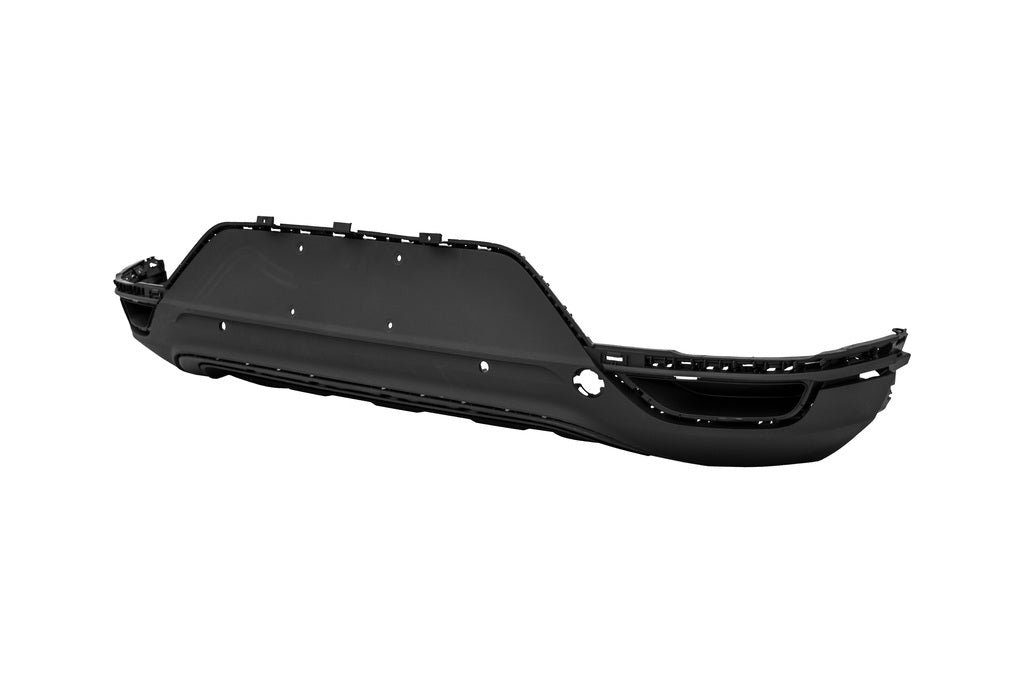 Paraurti Posteriore Inferiore Nero Goffrato-Con Fori Pdc+supporti Per Volkswagen T-Roc (VG7701081)