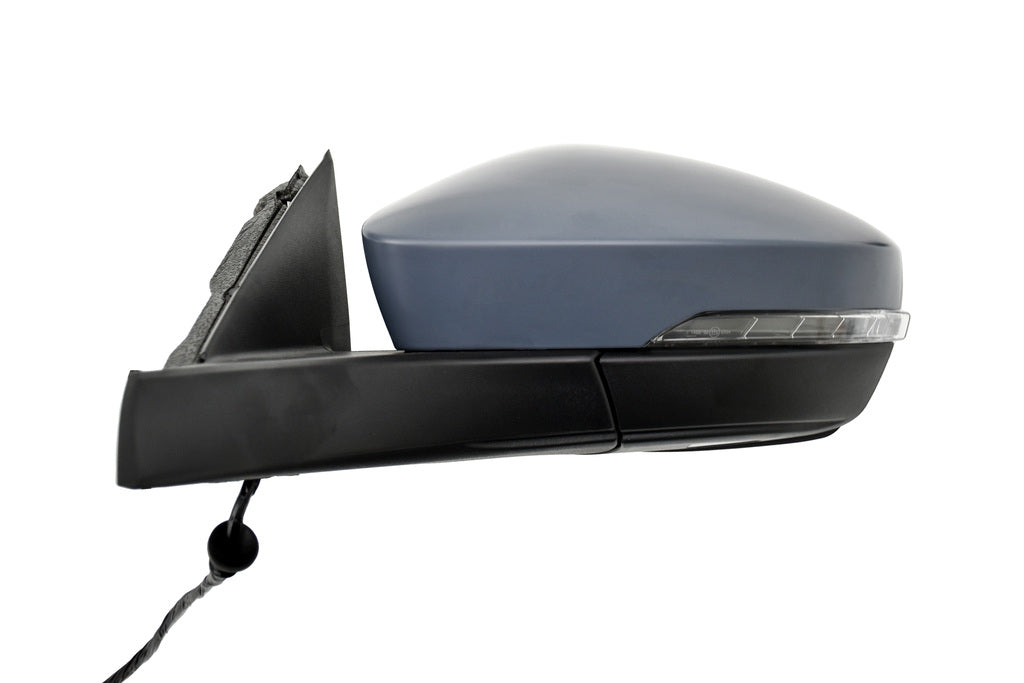 Retrovisore Sinistro-Elettrico-Con Primer-Termico-Chiudibile-Con Fanale-Con Luce Cortesia-Asferico-9 Pins Per Volkswagen T-Roc (VG7707324P)