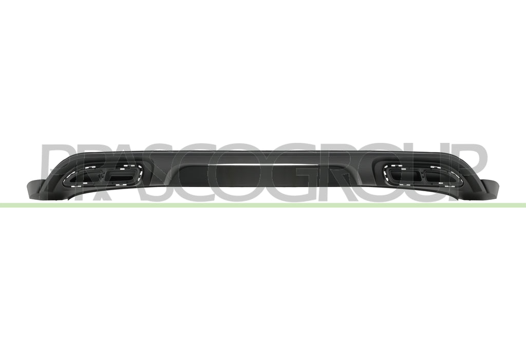 Spoiler Paraurti Posteriore Nero Goffrato Per Volkswagen T Roc R Line dal 2022 al 2025 (VG7741851)