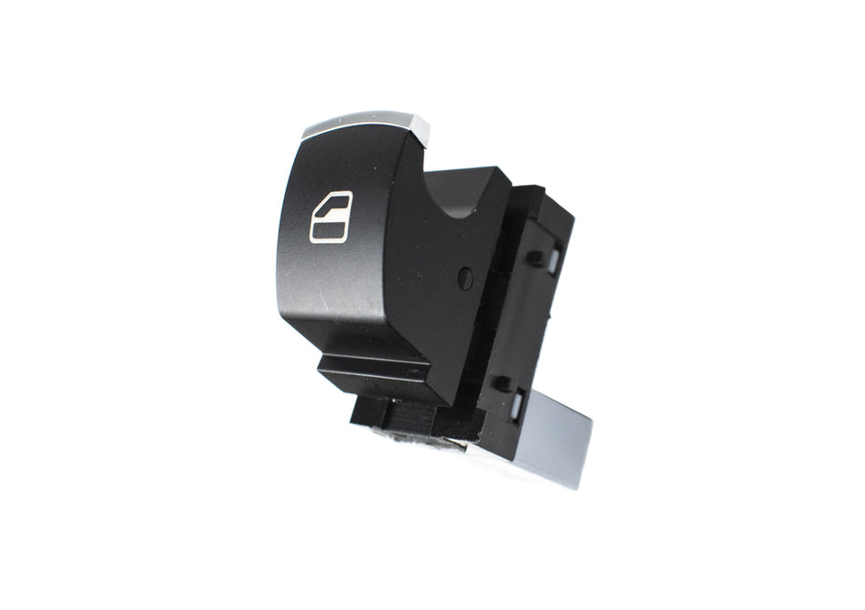 Interruttore Alzacristallo Porta Anteriore Destra/porta Posteriore Destra-Sinistra-Nero-Bordo Cromato-3 Pins Per Volkswagen Tiguan (VG809WS15)