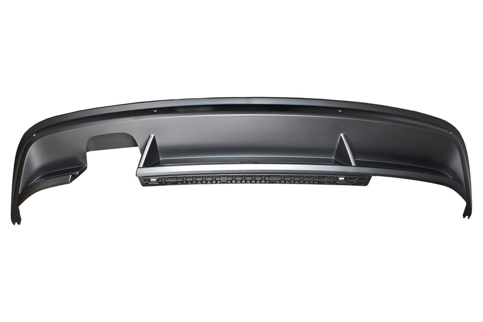 Spoiler Paraurti Posteriore-Argento Scuro-Con Fori Pdc+supporti-Con Scarico Doppio A Sinistra Per Volkswagen Tiguan (VG8101861)