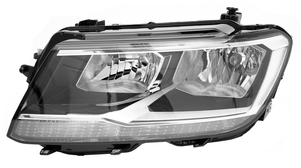 Proiettore Sinistro H7+h7-Elettrico-Con Motore-Con Luce Diurna-Nero Per Volkswagen Tiguan (VG8104904)