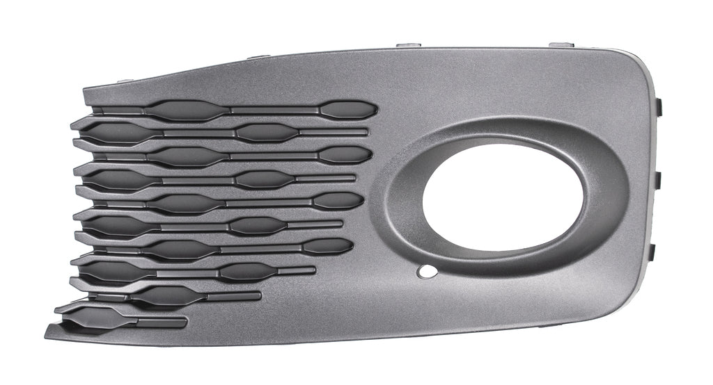 Griglia Sinistra Paraurti Anteriore-Nera-Goffrata-Con Sede Fendinebbia Per Volkswagen Caddy Cargo/van (VG8612134)