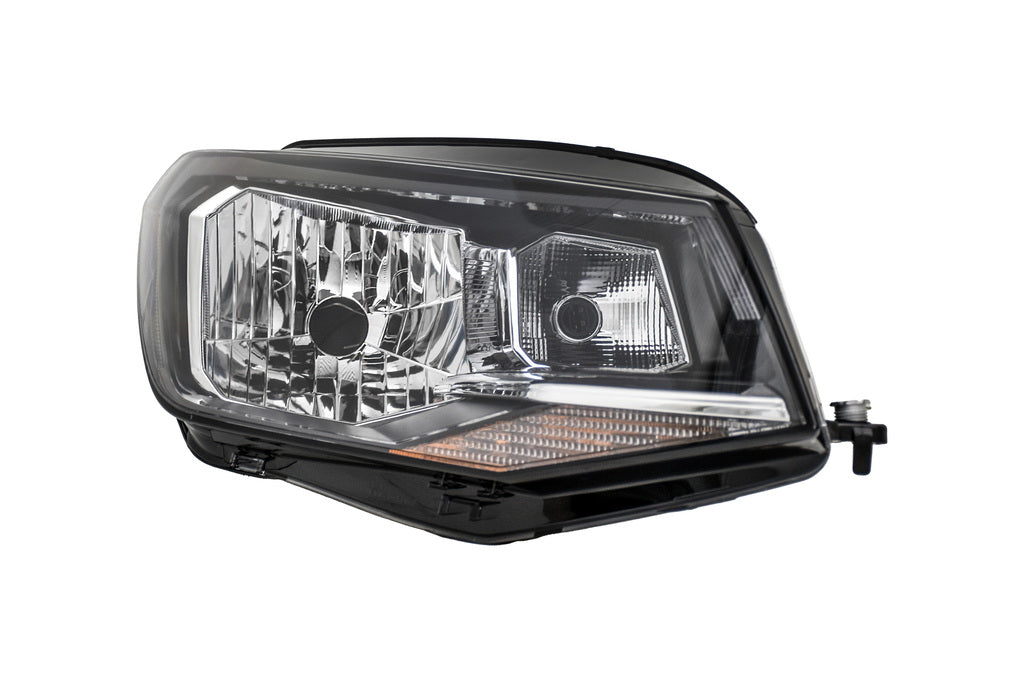 Proiettore Destro H4-Elettrico-Con Motore-Nero Per Volkswagen Caddy (VG9074803)