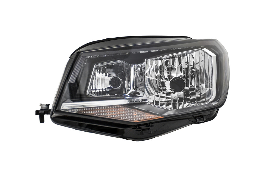 Proiettore Sinistro H4-Elettrico-Con Motore-Nero Per Volkswagen Caddy (VG9074804)