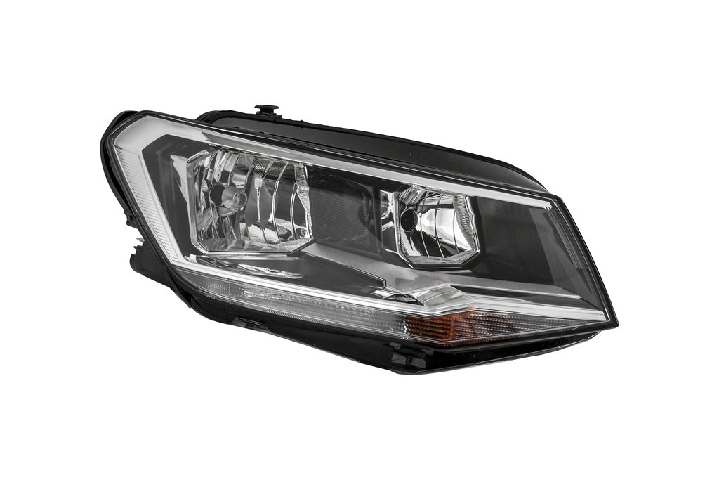 Proiettore Destro H7+h21-Elettrico-Con Motore-Nero Per Volkswagen Caddy (VG9074903)