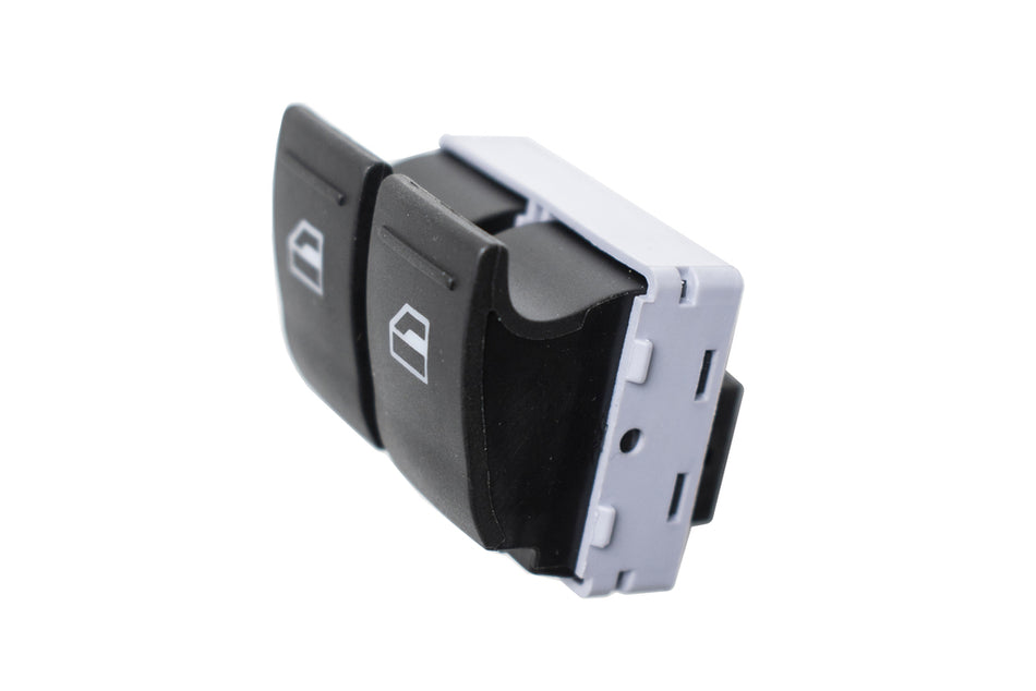Pulsantiera Alzacristallo Porta Anteriore Sinistra-Nera-2 Interruttori-4 Pins Per Volkswagen T5 (VG917WS04)