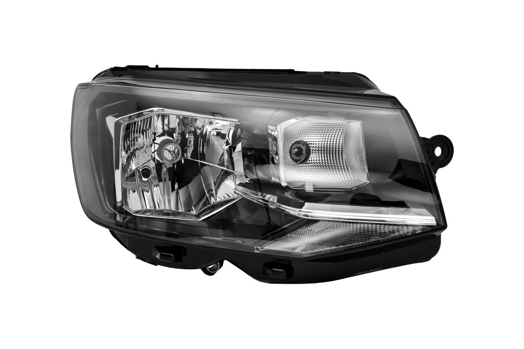 Proiettore Destro H4-Elettrico-Con Motore-Nero Per Volkswagen T6 (VG9214813)