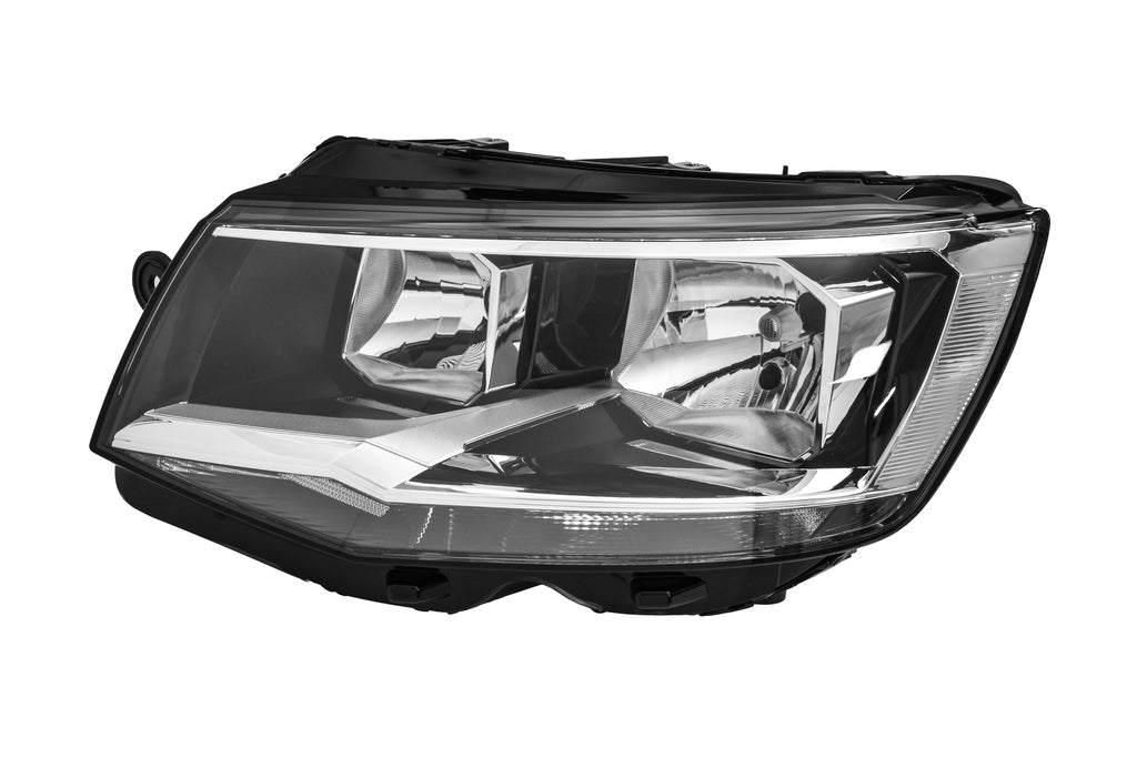 Proiettore Sinistro H7+h7-Elettrico-Con Motore-Nero-Bordo Cromato Per Volkswagen T6 (VG9214914)
