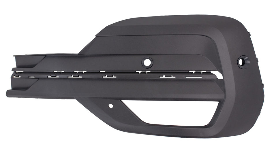 Griglia Sinistra Paraurti Anteriore-Nera-Goffrata-Con Fori Modanatura-Con Sede Fendi-Con Foro Pdc E Park Assist+supporto Per Volkswagen T6.1 Kombi/caravelle (VG9232134)
