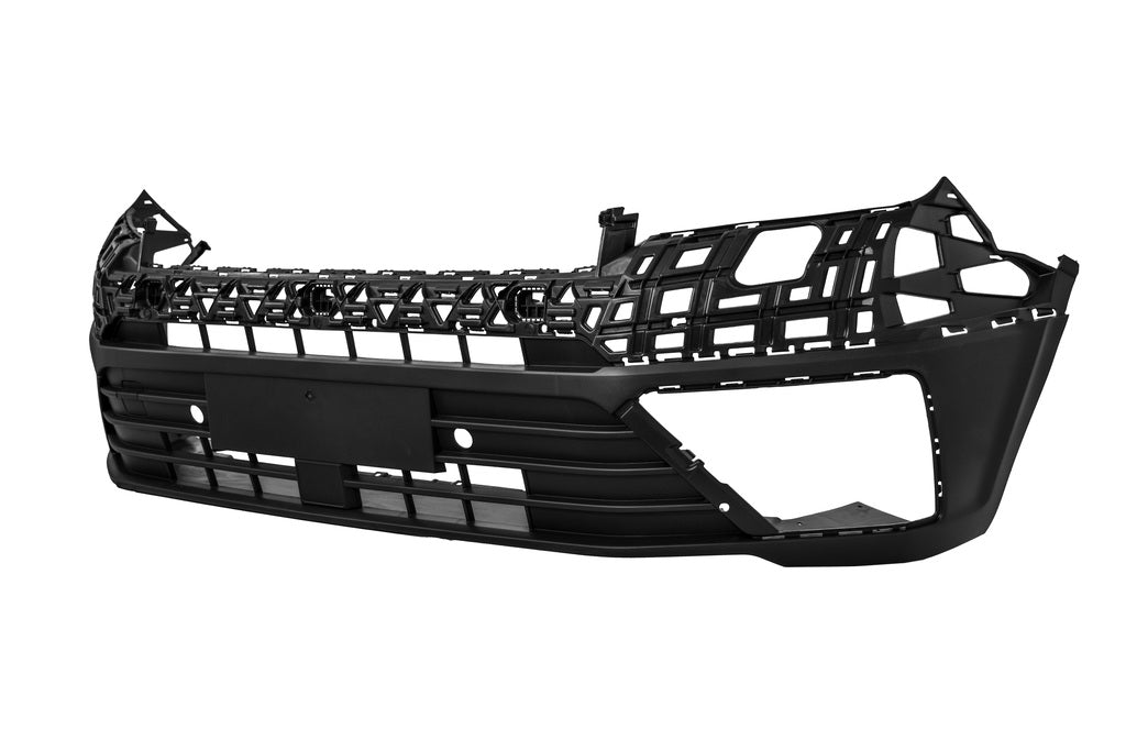 Paraurti Anteriore-Nero-Goffrato-Con Fori Pdc+supporti-Con Fori Lavafari Per Volkswagen Crafter / Man - Tge (VG9561011)