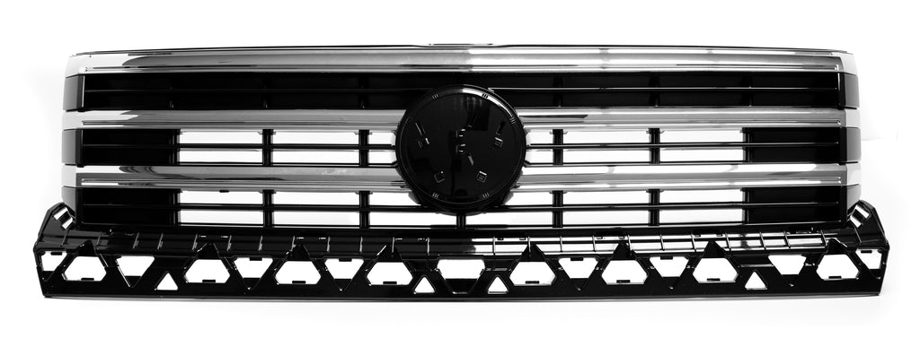 Griglia Radiatore-Nera-Lucida-Con 3 Modanature Cromate Per Volkswagen Crafter / Man - Tge (VG9562001)