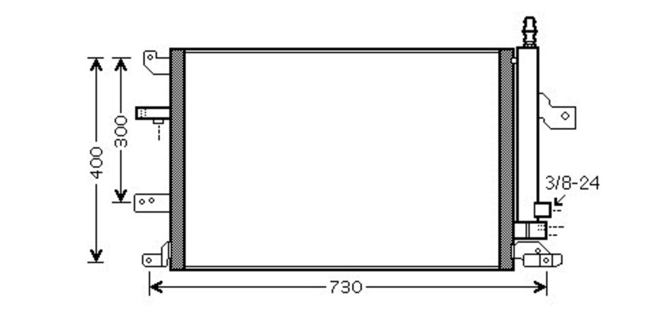 Condensatore Per Volvo S70 - V70 (VV042C002)
