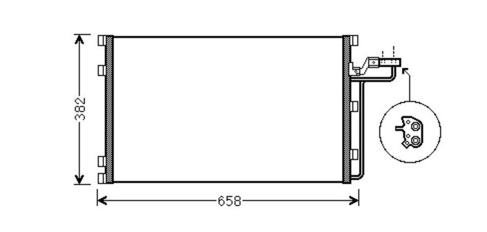 Condensatore Per Volvo C30 (VV220C001)