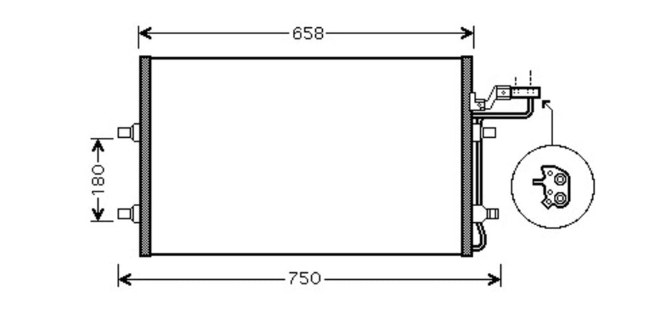 Condensatore Per Volvo C30 (VV220C002)