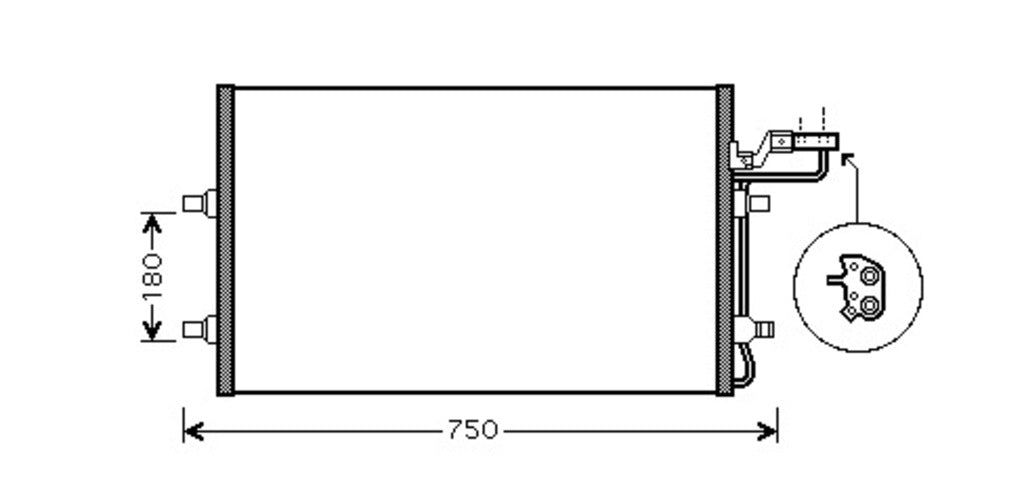 Condensatore Per Volvo C30 (VV220C004)
