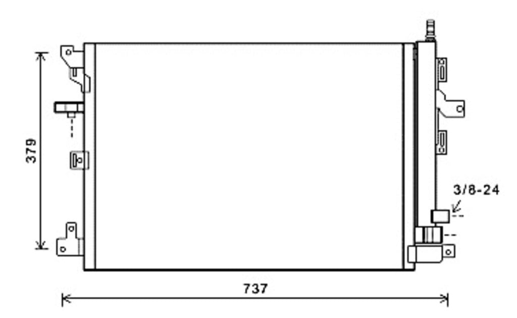 Condensatore Per Volvo Xc90 (VV710C001)