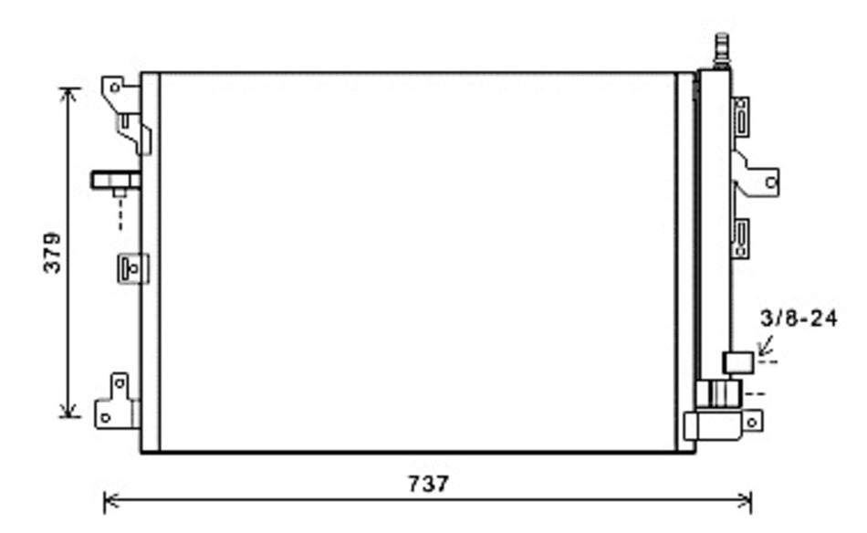 Condensatore Per Volvo Xc90 (VV710C001)