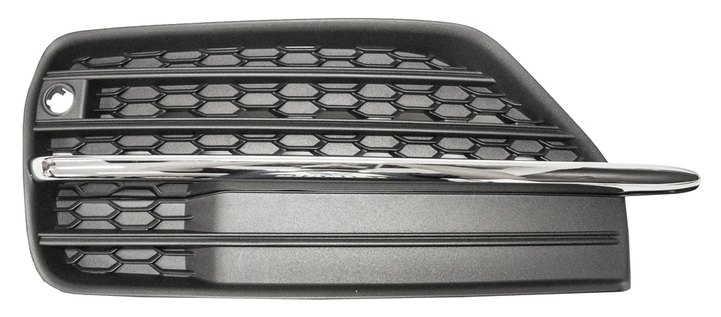 Griglia Sinistra Paraurti Anteriore-Nera-Con Modanatura Cromata-Con Foro Pdc+supporto Per Volvo Xc90 (VV7162124)