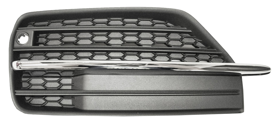 Griglia Sinistra Paraurti Anteriore-Nera-Con Modanatura Cromata-Con Foro Pdc+supporto Per Volvo Xc90 (VV7162124)